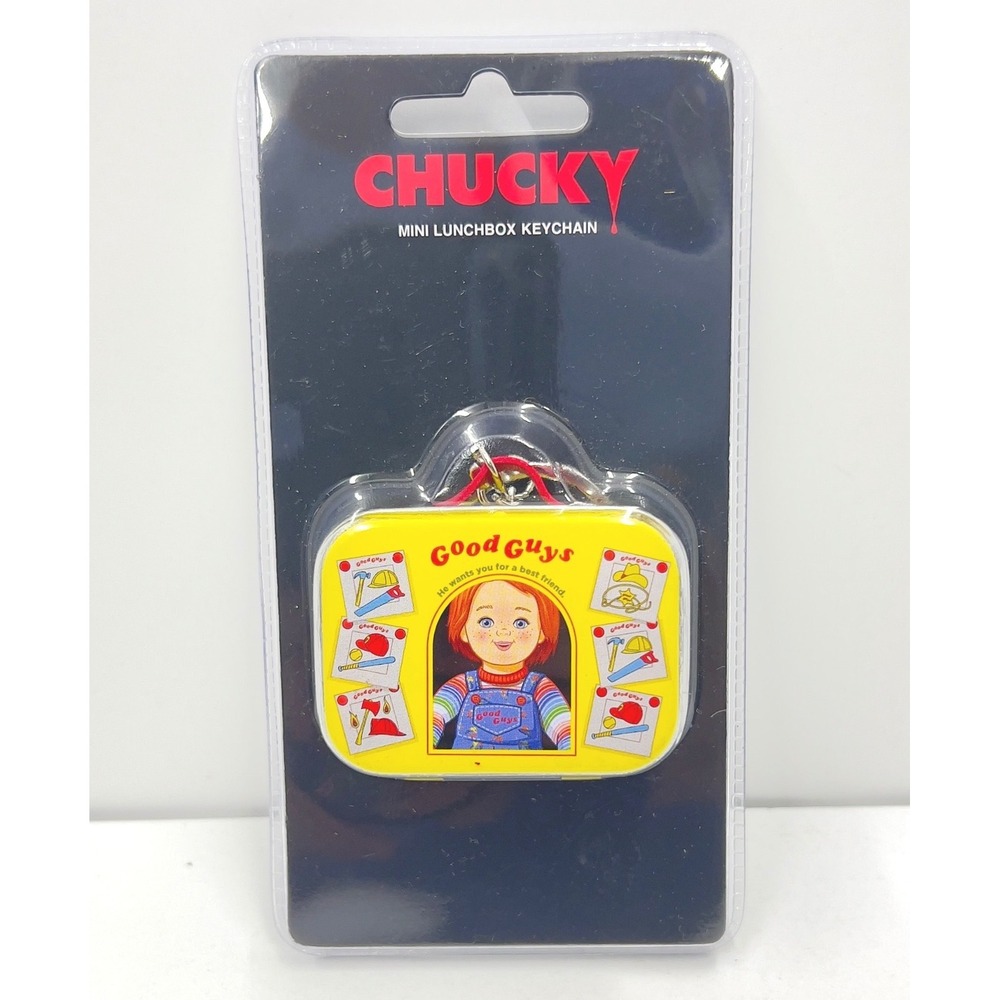 Chucky Good Guys Mini Lunchbox Keychain Childs Play Horror Movie Bioworld New